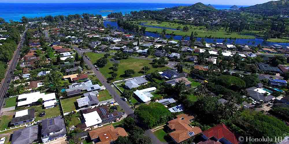 Kailua Estates Homes - Aerial Photo