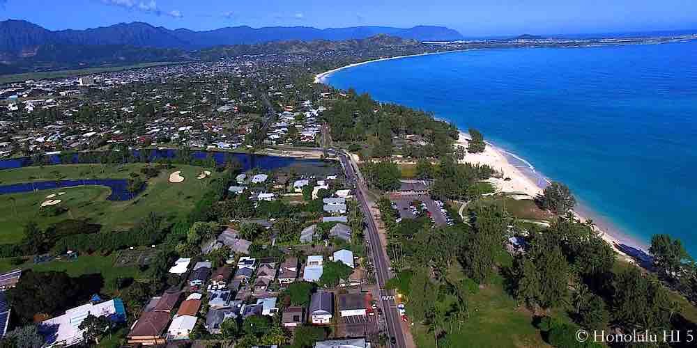 Kawailoa Kailua Homes - Aerial Phot