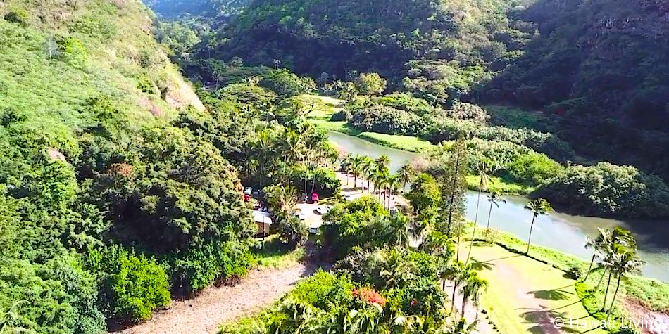 Waimea Valley - Aerial Photo